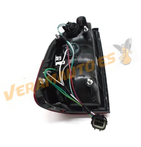 Piloto Mitsubishi L200 Strada del 1996 al 2000 Trasero Derecho Ambar Blanco Rojo