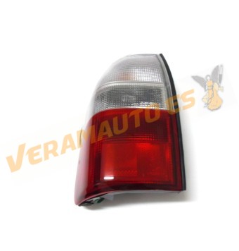 Piloto Mitsubishi L200 Strada 1996 al 2000 Trasero Izquierdo Blanco Rojo con Portalamparas Conector 5 Pines Cuadrado Pequeño