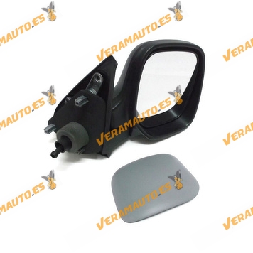 Rear-view Mirror Citroen Berlingo Peugeot Partner from 1996 to 2008 Right Printed Mechanic Control OEM Similar to 8149e5