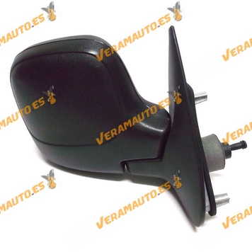 Espejo Citroen Berlingo Peugeot Partner de 1996 al 2008 con mando mecanico negro derecho