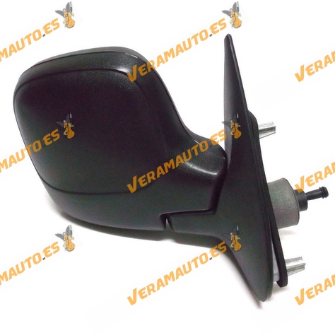 Espejo Citroen Berlingo Peugeot Partner de 1996 al 2008 con mando mecanico negro derecho