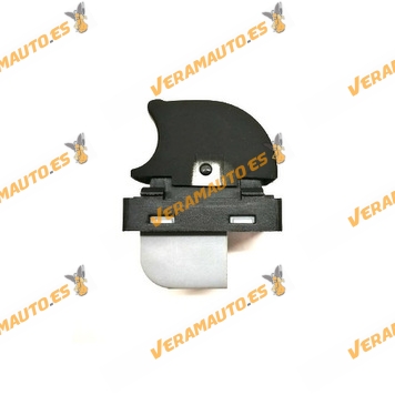 Botonera Elevalunas Simple | Audi A3 A6 Q7 | de 2003 a 2011 | 4 Pines Conexion Gris | OEM 4F0959855