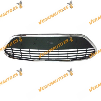 Front Bumper Central Grille Ford Focus from 2007 to 2011 with Chromed Frame