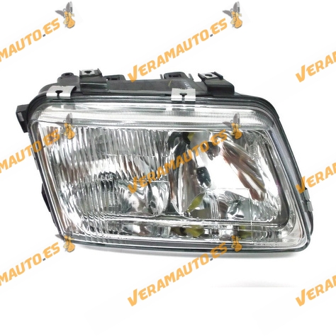 Faro Optica Audi A3 Del 1996 Al 2000 Lamparas H7 Mas H4 Delantero Derecho Con Antiniebla