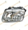 Faro Optica Audi A3 Del 1996 Al 2000 Lamparas H7 Mas H4 Delantero Izquierdo Con Antiniebla