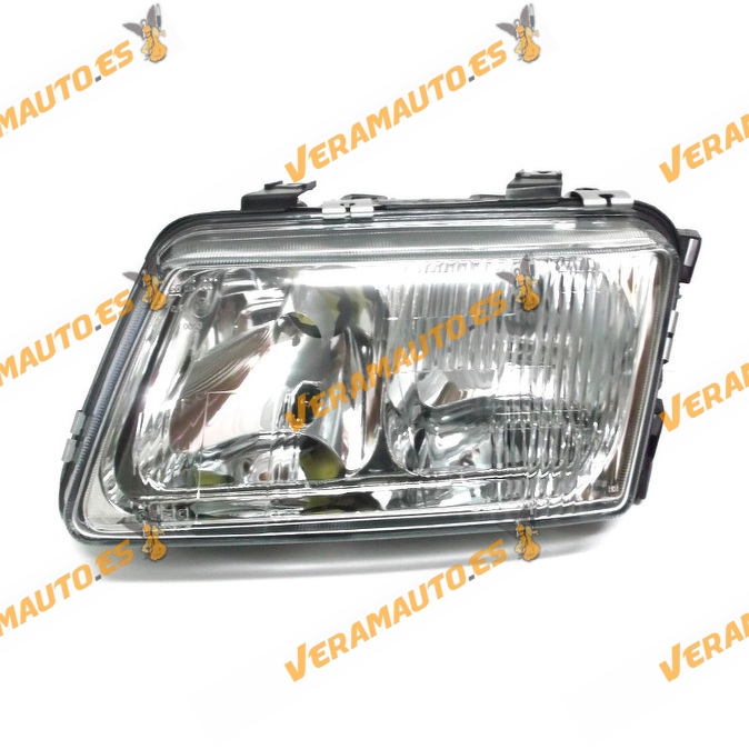 faro optica audi a3 del 1996 al 2000 lamparas h7 y h1 delantero izquierdo