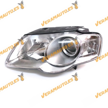 faro optica volkswagen passat del 2005 al 2010 lamparas h7 y h7 con motor izquierdo