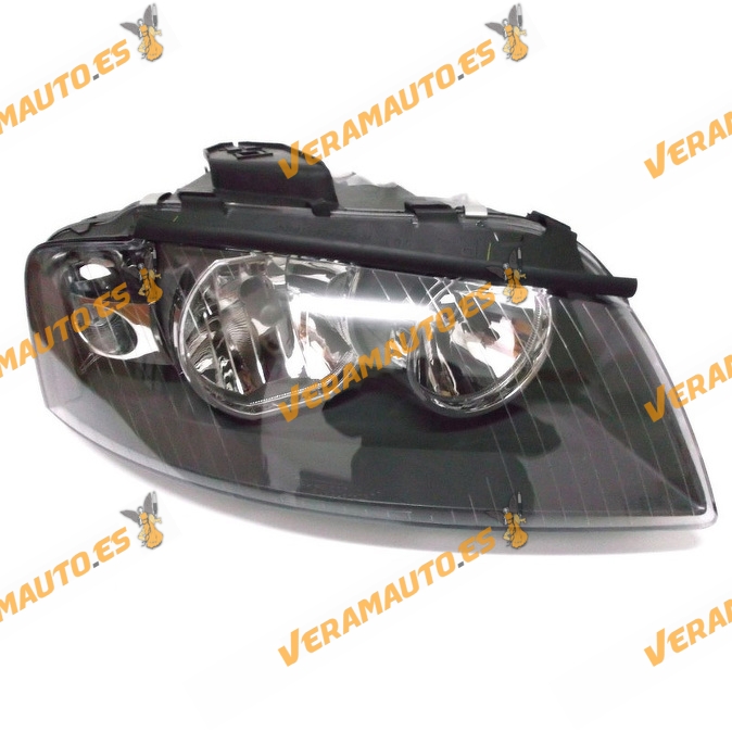 Faro optica audi a3 del 2003 al 2008 lamparas h7 y h7 electrico delantero derecho