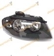 Faro optica audi a3 del 2003 al 2008 lamparas h7 y h7 electrico delantero derecho