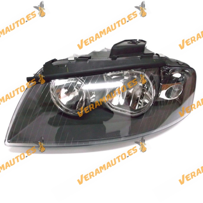 Faro optica audi a3 del 2003 al 2008 lamparas h7 y h7 electrico delantero izquierdo