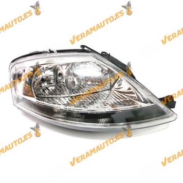 Faro Optica Citroen C3 Del 2001 Al 2009 Lamparas H7 Y H1 Delantero Derecho Electrico