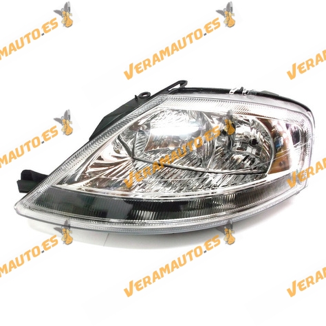 faro optica citroen c3 del 2001 al 2009 lamparas h7 y h1 delantero izquierdo electrico