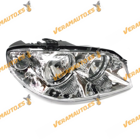 faro optica fiat punto del 2003 al 2005 lamparas h7 y h1 delantero derecho regulacion electrica