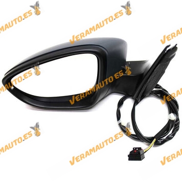 Espejo Retrovisor Volkswagen Passat B7 de 2010 al 2014 izquierdo electrico imprimado termico con piloto OEM similar 3AA8575079B9