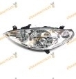 Faro Peugeot 307 de 2001 a 2005 lamparas H7 y H1 delantero izquierdo para motor de regulación electrica 6204Z2 96462918