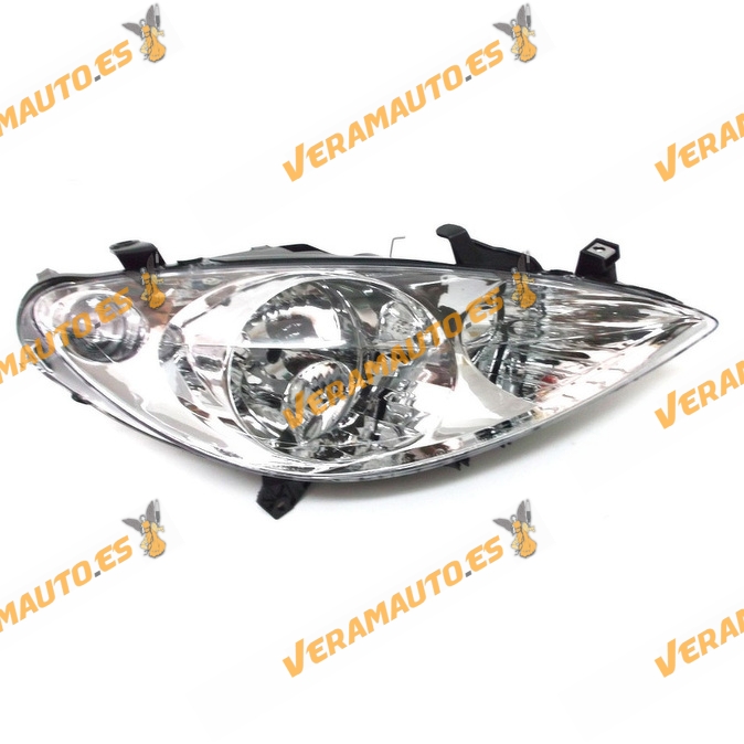 Faro Peugeot 307 de 2001 a 2005 lamparas H7 y H1 delantero derecho para motor de regulación electrica 6205Z2 96462917