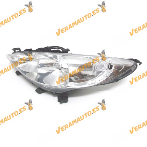 Faro Peugeot 207 años 2006 a 2012 delantero izquierdo lamparas H7 y H1 Optica con motor de regulacion similar a 620895