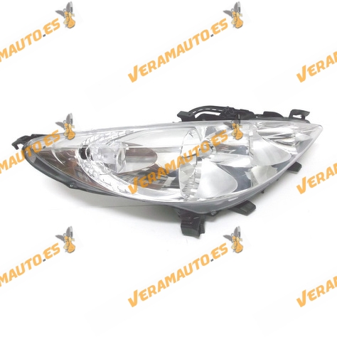 Faro Peugeot 207 años 2006 a 2012 delantero derecho lamparas H7 y H1 Optica con motor de regulacion similar a 620695