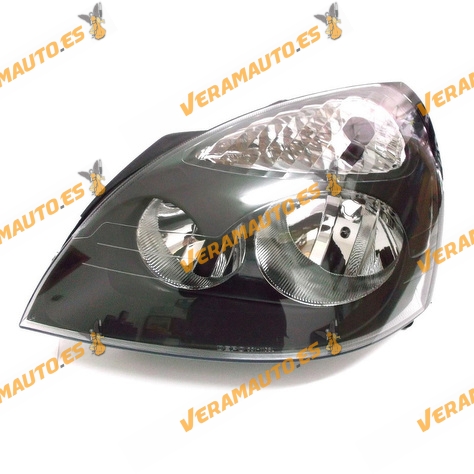 Faro Renault Clio de 2001 a 2005 delantero izquierdo H7 y H1 electrico fondo negro similar a 7701051769 7701054058 1D8008461201