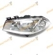Faro Renault Megane II de 2002 a 2006 delantero derecho lamparas H7 y H1 regulacion electrica similar a 7701054655 7701064017