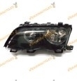 faro bmw e46 serie 3 del 2001 al 2005 lamparas h7 y h7 delantero izquierdo fondo negro 4 puertas