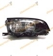 faro bmw e46 serie 3 del 2001 al 2003 lamparas h7 y h7 derecho fondo negro 2 puertas coupe