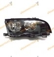 faro bmw e46 serie 3 del 2001 al 2003 lamparas h7 y h7 derecho fondo negro 2 puertas coupe