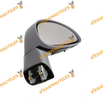 Rear view Mirror Citroen C4 from 2004 to 2010 Right Electric Folding Turn Signal Light 3 connectors of 5 2 and 2 pins OEM 8419YQ