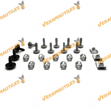 Juego de tornilleria | Kit de 24 Piezas Para Protección Bajo Motor |  Citroen C1 C2 C3 | Peugeot 1007 208 2008 | OEM 694383