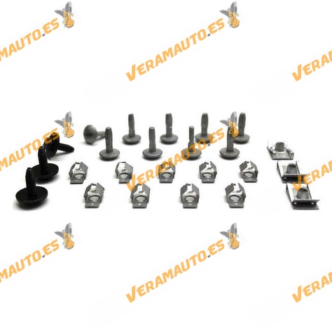 Juego de tornilleria | Kit de 24 Piezas Para Protección Bajo Motor |  Citroen C1 C2 C3 | Peugeot 1007 208 2008 | OEM 694383