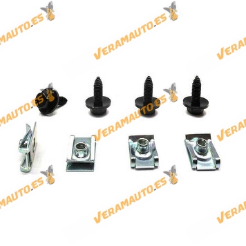 Under Engine Protection Screw Kit | Renault Clio II Kangoo I | Peugeot Bipper | FIAT Linea Qubo | Citroen Nemo | 8 Piece Kit