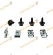 Juego Tornilleria para Protección Bajo Motor | Renault Clio II Kangoo I | Peugeot Bipper | FIAT Linea Qubo | Kit de 8 Piezas
