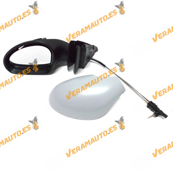 Espejo Retrovisor Seat Ibiza Cordoba De 2002 Al 2008 Con Mando Mecanico Imprimado Izquierdo