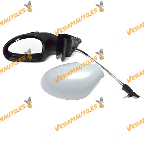 Espejo Retrovisor Seat Ibiza Cordoba De 2002 Al 2008 Con Mando Mecanico Imprimado Izquierdo