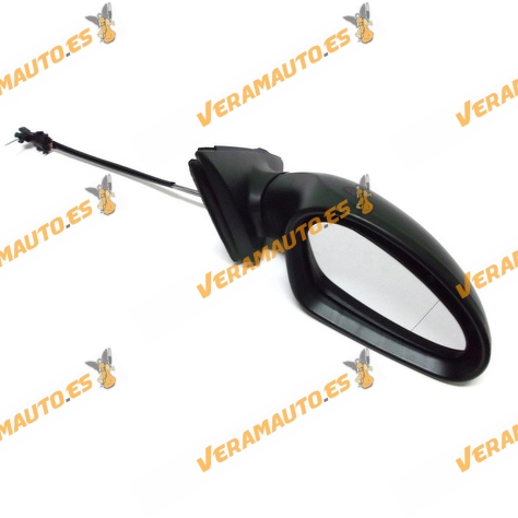 Espejo Retrovisor Seat Ibiza Cordoba De 2002 Al 2008 Con Mando Mecanico Negro Derecho
