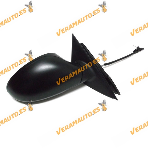 Espejo Retrovisor Seat Ibiza Cordoba De 2002 Al 2008 Con Mando Mecanico Negro Derecho