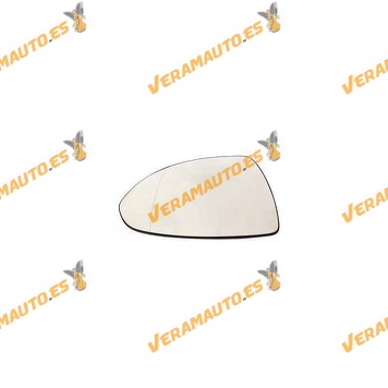 Cristal Espejo Retrovisor Opel Corsa Desde 2006 hasta 2011 Con Soporte Montaje Izquierdo Termico Convexo