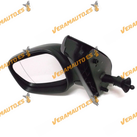 Espejo Retrovisor Renault Kangoo 2000 al 2007 y Nissan Kubistar mecanico negro derecho