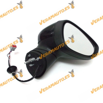 Espejo Retrovisor Ford Fiesta 2009 Al 2012 Electrico Imprimado Con Piloto Intermitente Derecho