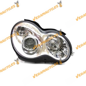 Faro Optica Mercedes Clase C W203 de 2003 a 2007 | Xenon + H7 | Derecho | 4 Puertas Electrico | OEM 2038201859