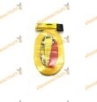 Cable de remolque, cuerda sintetica de 4 metros, con seguro para 1.5T