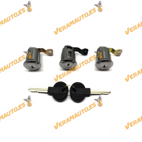 Set of 3 locks | Front and Rear Door Cylinder | Citroen Berlingo Xsara | Peugeot Partner