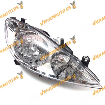 Faro Peugeot 307 H7 H1 H1 2001 Al 2005 Derecho Con Motor Electrico