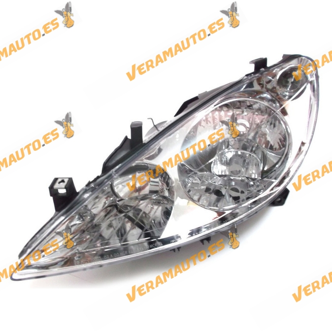 Faro Peugeot 307 H7 H1 H1 2001 Al 2005 Izquierdo Con Motor Electrico