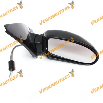 Espejo Retrovisor Ford Focus Del 1998 Al 2004 Con Mando Mecanico Negro Derecho