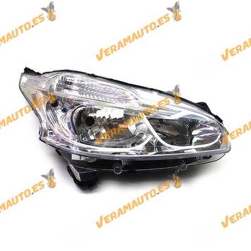 Faro Óptica Peugeot 208 De 2012 a 2015 H7+H7 Derecho Reg. Eléctrica Similar a 9802221280