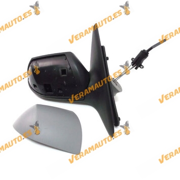 Espejo Retrovisor Ford Mondeo Del 2000 Al 2003 Con Mando Mecanico Imprimado Derecho