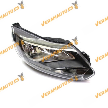 Faro Ford Focus del 2011 al 2014 derecho para lamparas H7 y H1 montura del reflector negra equivalente a 1710191