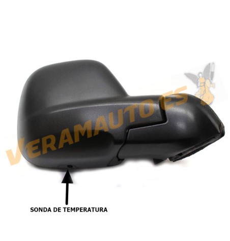 Espejo Retrovisor Citroen Berlingo Peugeot Partner de 2012 a 2018 | Derecho | Eléctrico | Térmico | Con Sensor de Temperatura | 