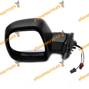 Espejo Retrovisor Citroen Berlingo Peugeot Partner de 2012 a 2018 Izquierdo negro electrico termico 96777523XT
